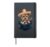 Sombrero Yorkshire Terrier Dog Playing Guitar Cinco de Mayo Hardcover Journal, Black