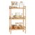 SONGMICS 3 Tier Bamboo Storage Shelf for Bathroom, Kitchen, Bedroom, 45 x 31.5 x 80 cm, Natural BCB073N01