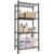 SONGMICS 4-Tier Shelving Unit, Steel Storage Rack, Easy Assembly Organizer Shelf, 15.7 x 11.8 x 43.7 inches, for Kitchen Pantry Living Room, Black, Dacey-Old Collection UBSC244BD01