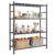 SONGMICS 4-Tier Storage Shelves, Steel Wire Shelving Unit, Easy Assembly Organizer Rack, 31.5 x 11.8 x 43.7 inch, Matte Black, for Kitchen Pantry, Dacey-Old Collection UBSC284BD01