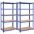 SONGMICS 5 Tier Shelving Unit, Set of 2, 200 x 100 x 50 cm, Load 875 kg (175 kg per level), Heavy Duty Shelf, Adjustable Height Shelf, Garage, Basement, Blue GLR00 50Q02