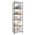 SONGMICS 6-Tier Wire Shelving Unit, Steel Storage Rack, Easy Assembly Organizer Shelf, 15.7 x 11.8 x 69.5 inch, Matte Black, for Kitchen, Living Room, Bedroom, Dacey-Old Collection UBSC246BD01