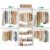 SONGMICS Closet System, Customizable Walk-In Closet Organizer System with Adjustable Hanging Rods and Storage Shelves, White, Fits Spaces 6.5-10.2 ft URGR041WZ01S