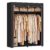 SONGMICS Closet Wardrobe, Portable Closet for Bedroom, Clothes Rail with Non-Woven Fabric Cover, Clothes Storage Organizer, 55.1 x 16.9 x 68.5 Inches, Black URYG02BK