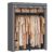 SONGMICS Closet Wardrobe, Portable Closet for Bedroom, Clothes Rail with Non-Woven Fabric Cover, Clothes Storage Organizer, 55.1 x 16.9 x 68.5 Inches, Gray URYG02GY