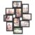 SONGMICS Collage Picture Frame for Ten 4 x 6 Inch Photos, Wall Decor Gallery Frame, 6.8 x 0.6 x 4.8 Inch, Black, KAVI Collection URPF102BZ01