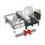 SONGMICS Dish Drying Rack, Kitchen Dish Rack with Drainboard, 360° Rotatable and Extendable Spout, with Cutlery Holder, 23.9 x 16.8 x 8.9 Inches, Ink Black UKCS552B01