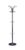 SONGMICS Freestanding Coat Rack, Steel Coat Tree with Marble Base, 18 Hooks and Umbrella Holder, Rotating Top, 14.6 x 14.6 x 70.1 Inch, Hallway Clothes Hanger Alan Collection, Ink Black, URCR091BH01