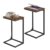 SONGMICS HOME C Shaped End Table for Couch, Small Side Table