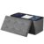 SONGMICS HOME Storage Ottoman, 21 Gallons End of Bench, 15.2 x 30.2 x 15.2 Inches, for Entryway, Living Room, Dark Gray