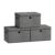 SONGMICS Large Storage Bins with Lids, 3 Pack Foldable Storage Boxes