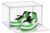 SONGMICS Set of 6 Stackable Transparent Shoe Organiser Shoe Storage for Shoes up to Size 47 with Magnetic Door Plastic LSP706WH01