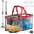 SONGMICS Spin Mop and Bucket Set, 4 Washable Microfiber Mop Heads, Wheels