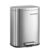 SONGMICS Stainless Steel Trash Can, 3.2 Gallon (12L) Step Garbage Bin, Soft Close Lid, Removable Inner Bucket, 15.1 x 11.3 x 9.9 inch, Silver, for Bathroom, Plushic Collection ULTB112EZ01