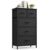SONGMICS Tall Dresser for Bedroom, 5 Fabric Drawers with Steel Frame