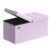 SONGMICS Velvet Storage Ottoman, Folding Storage Bench for Bedroom, Toy Chest, Ottoman Coffee Table, 15 x 29.9 x 15 Inch, Hibiscus Purple, Entryway Shoe Bench, Island Collection ULSF048PE01