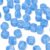 Song Xi 70PCS Blue-White Chunky Square Acrylic Beads for Jewelry Making, Boho Style Tooth Shape Resin Beads for Bracelet Necklace Earrings Keychain, Arts and Crafts (15.5mmX16.5mm)