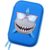 SOOCUTE Cool Shark Embossed School Boys Big Hardtop Pencil Case with Compartment – Cute Stationery Supply Organizer Box Pen Holder for Kids Children Toddlers(Royal Blue)