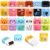Sooez 12 Pack Pencil Erasers, Cute Erasers Pencil Eraser with Clean up Roller Pencil Eraser Shaving Roller Case Erasers for Party Favors Gift Supplies