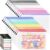 Sooez 24 Pack Mesh Zipper Pouch with Sticky Labels, A4 Mesh Bags Organizer