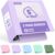 Sooez BinderX Extra Durable 5 Inch 3 Ring Binder, D-Ring Large Binder, Holds 950 Sheets of 8.5×11 Paper, Customizable View Cover with Inside Pockets, Heavy Duty 3 Ring Binder for School, Lavender