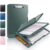 Sooez Heavy Duty Clipboard with Storage, Nursing Clip Boards 8.5×11, Green
