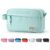 Sooez Original High Capacity Pencil Case, Big Pencil Bag Pouch Box Organizer Pen Case, Aesthetic Supply for Girls Adults, Portable Journaling Supplies with Easy Grip Handle & Loop, Mint Green