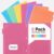 Sooez Plastic Folders with Pockets and Tabs, 6 Pack Pocket Folders