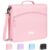 Sooez Zipper Binder Bag, 2-Inch 3 Ring Binder with Shoulder Strap & Handle