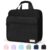 Sooez Zipper Binder Bag, 2 Inch 3 Ring O-Ring Binder, 5-Tab Dividers Folder
