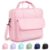 Sooez Zipper Binder Bag, 3 Inch 3 Ring Binder with D-Ring, Holds 900 Sheets