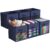 Sorbus 11 Inch Storage Bins with Clear Window – 6 Foldable Baskets for Organizing Clothes, Toys, Books – Sturdy Collapsible Fabric Storage Cubes with Handle – Storage Baskets for Shelves, Closets