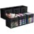 Sorbus 11 Inch Storage Bins with Clear Window – 6 Foldable Baskets for Organizing Clothes, Toys, Books – Sturdy Collapsible Fabric Storage Cubes with Handle – Storage Baskets for Shelves, Closets