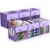 Sorbus 13 Inch Storage Bins with Clear Window – 6 Foldable Baskets for Organizing Clothes, Toys, Books – Sturdy Collapsible Fabric Storage Cubes with Handle – Storage Baskets for Shelves, Closets
