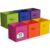 Sorbus 6-Pack Fabric Storage Cubes (13 Inch, Bright Rainbow)