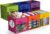 Sorbus 6-Pack Fabric Storage Cubes (13 Inch, Bright Rainbow with Window)