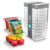 Sorbus 8-Pack Large Clear Plastic Storage Bins with Lids – Kitchen, Pantry, Fridge, Cabinet & Refrigerator Organizers