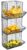 Sorbus Hanging Fruit Basket Wall Mounted Wire Metal Bins – 3 Tier Storage Basket Organizer for Kitchen Storage, Great for Produce Fruits & Vegetables, Potato Onion Storage Bathroom Tower (Black)