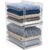 Sorbus Stackable Storage Bins 2 Pack – Extra Large Clear Closet Organizers and Storage, Foldable Shelf Organizer Baskets for Clothes, Towels, Garage Shelving