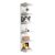 Sortique 6-Tier Wall Shelf Unit with USB Rechargeable LED Light (Remote Controlled),Vertical Floating Lack Shelf,Display Shelves for Storage-White