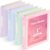 SortRax 1 Inch Binders 3 Ring, 4 Pack Cute Pastel Binders, Built Stronger with Safer Edges, Lightweight, Clear View Cover with Inside Pockets, School Office Supplies