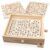 Sosation Wooden Labyrinth Board Game with 3 Swappable Boards for Kids Adult
