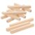 Sosoport 30pcs Unfinished Wood Dowel Rods for Crafting Smooth Surface Practical Wooden Sticks, Beige Wood Strips for Handicraft Class and DIY Work Projects
