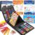 Soucolor Art Supplies, 283 Pieces Drawing Set Art Kits with Trifold Easel, 2 Drawing Pads, 1 Coloring Book, Crayons, Pastels, Arts and Crafts Gifts Case
