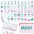 Soulchen 160 Pink Kaleidoscope American Mahjong Tile Set