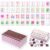 Soulchen 160 Tortoise Kaleidoscope American Mahjong Tile Set with Acrylic Storage Box & Dice 1.2″ 3D Engraved Tiles for Adults Friends Family Game Night Mahjong Travel Size Chinese Game Gifts