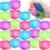 Soulchen 20 Pcs Stress Balls Ice Cube Inside 1.4 Inch Mixed Colors Sensory Squeeze Funny Calming Balls Stress Relief Cubes for Adults Christmas Party Favors Birthday Gift