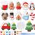 Soulchen 24 Sets Christmas Ceramic Painting Kit DIY Ceramic Paint Your Own Xmas Plaster Santa Snowman Gingerbread Man Crafts Ornaments -Christmas Coloring Crafts for Kids DIY Paint Activity Set