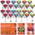 Soulchen 24 Sets Halloween Parachute Toys Include 24 Parachutes 24 Halloween Ornaments 24 Thank You Cards and 24 Plastic Bags Tangle Free Outdoor Flying Parachute for Party Favors Gifts