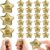 Soulchen 48 Pcs Gold Star Stress Balls 2.2 Inch Inspirational Squeeze Balls Bulk Relief Anxiety Employee Appreciation Awards Foam Mini Motivational Stars for Coworkers Rewards Bag Fillers Party Favors